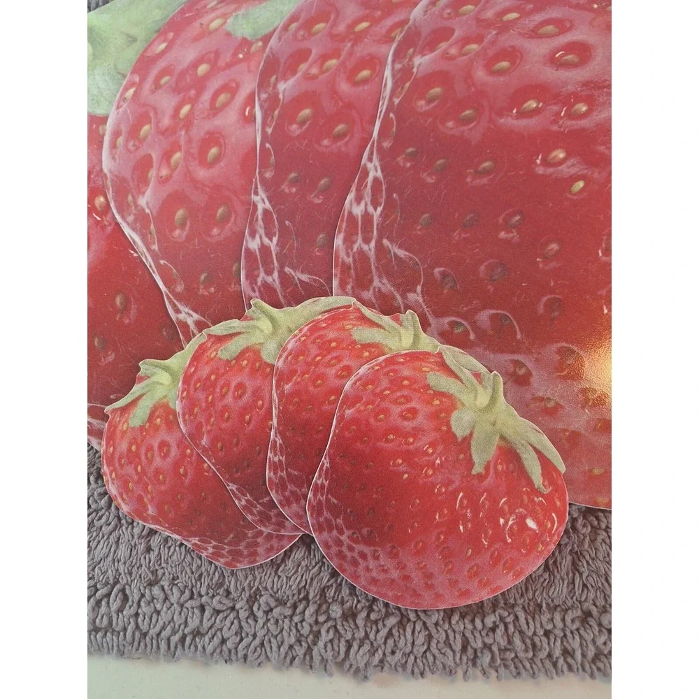 Pimpernel Placements & Coasters Strawberry Made In‎ England Durable Vinyl